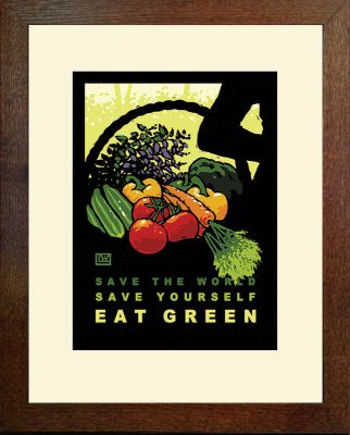 EAT GREENLarge Giclee Print #4