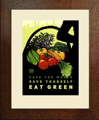 EAT GREENSmall Poster #3