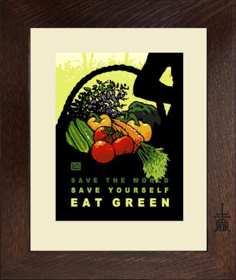 EAT GREENSmall Poster #2